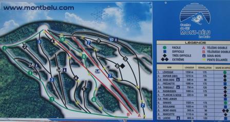 Mont Belu carte des pistes