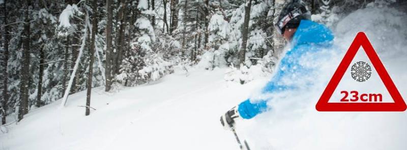 Mont Saint-Sauveur Alerte de neige 4 janvier 2015, 23 cm