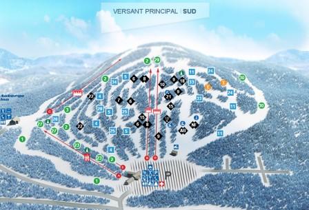Vallée du Parc Carte des pistes